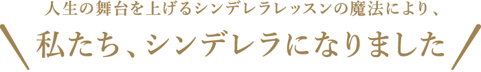 私たち、シンデレラになりました 私たち、シンデレラになりました